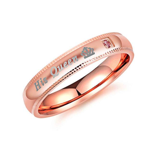 HER KING HIS QUEEN COUPLES BEAUTY RING SET