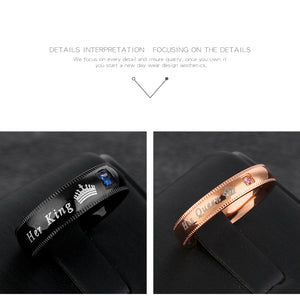 HER KING HIS QUEEN COUPLES BEAUTY RING SET