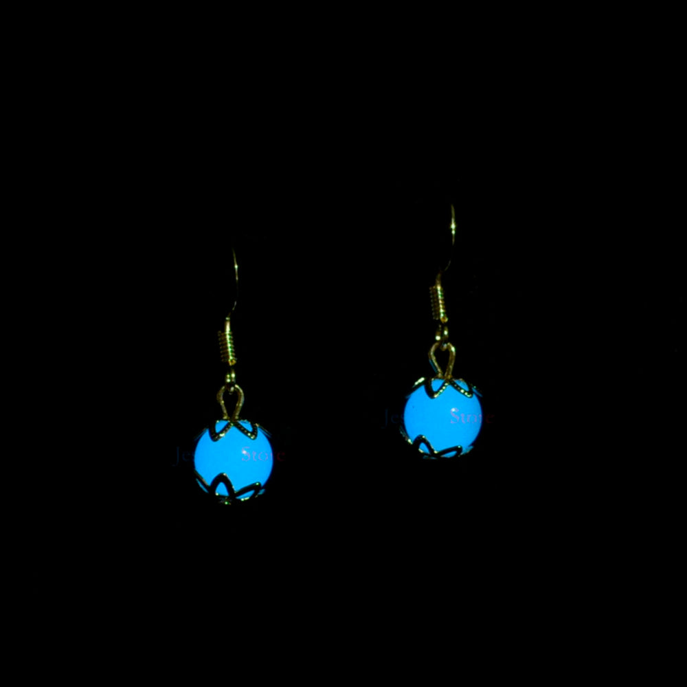 GLOW IN THE DARK PEARL EARRINGS