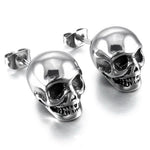 COOL SILVER SKULL EARRINGS