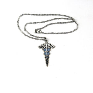 GLOW IN THE DARK ANGEL WINGS NECKLACE