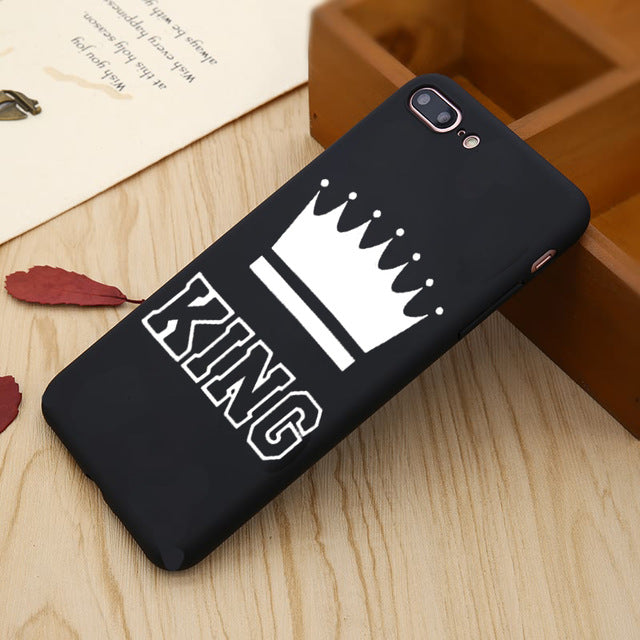 CUTE HER KING & HIS QUEEN PHONE CASES