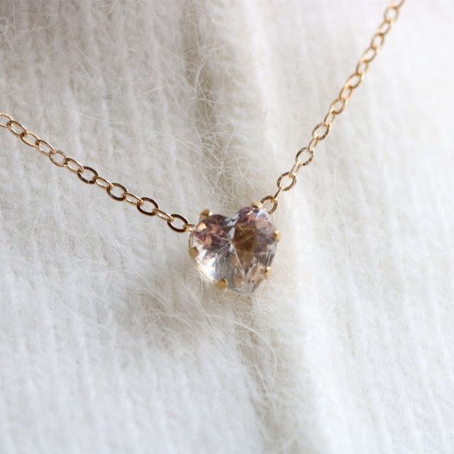 Beautiful Crystal Heart Necklaces