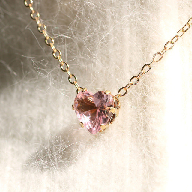 Beautiful Crystal Heart Necklaces