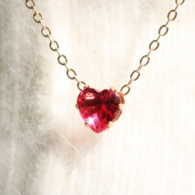 Beautiful Crystal Heart Necklaces