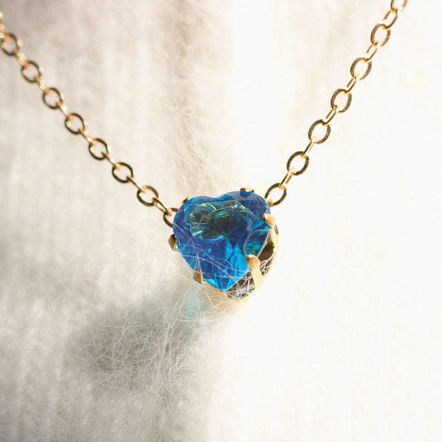 Beautiful Crystal Heart Necklaces