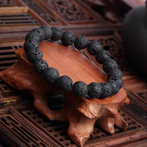 Mystic Purple & Black Beaded Bracelets