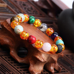Mystic Purple & Black Beaded Bracelets