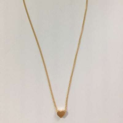 Gold Plated Heart Chain Necklace