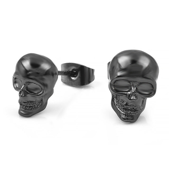 COOL SILVER SKULL EARRINGS