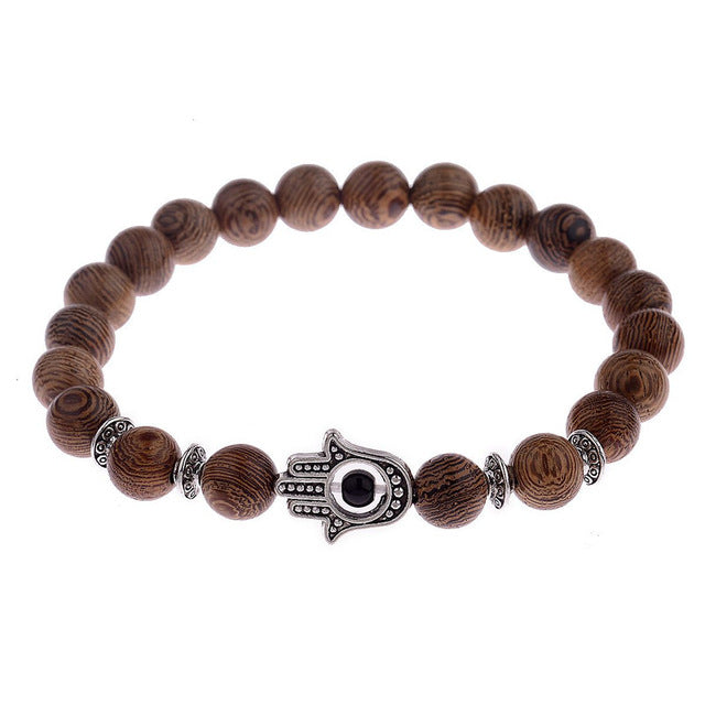 Natural Wooded Bead Bracelets