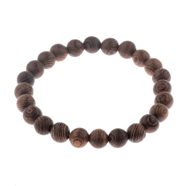 Natural Wooded Bead Bracelets
