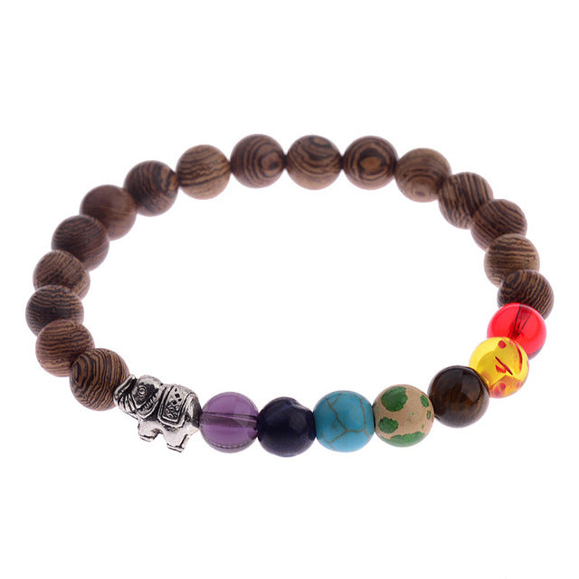 Natural Wooded Bead Bracelets