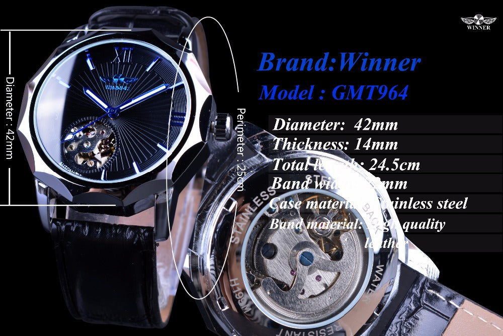 GLOW IN THE DARK BLUE OCEAN SKY'S WATCH