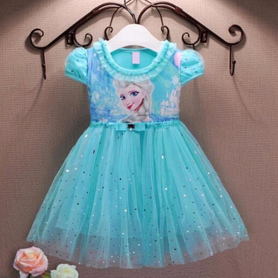 Girl's Frozen Princess Anna & Elsa Dress