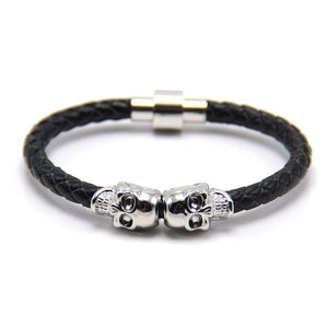 Double Gold Skull Bracelet