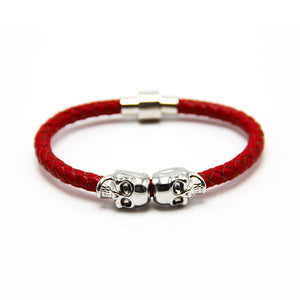 Double Gold Skull Bracelet