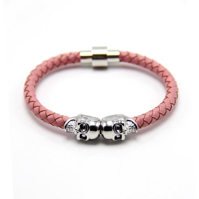 Double Gold Skull Bracelet