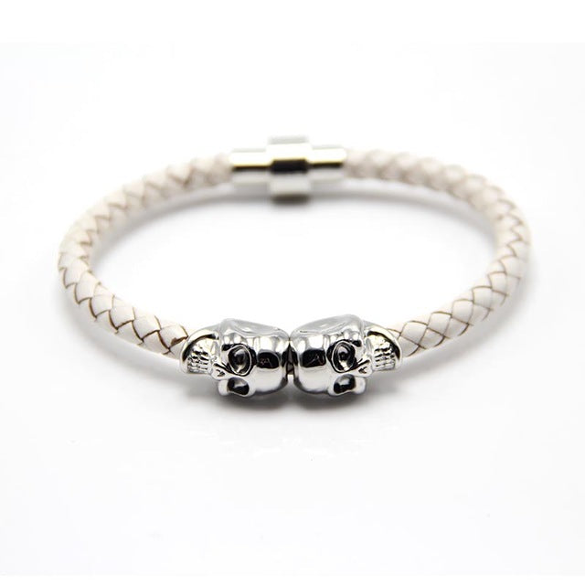 Double Gold Skull Bracelet