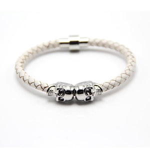 Double Gold Skull Bracelet