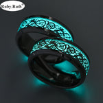 Luminous Plated Silver Rings