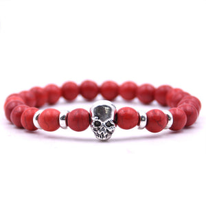 LAVA STONE SKULL BRACELETS