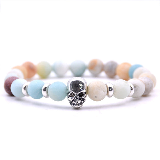 LAVA STONE SKULL BRACELETS