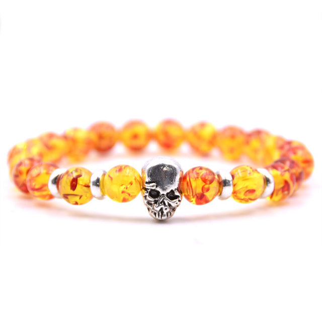 LAVA STONE SKULL BRACELETS
