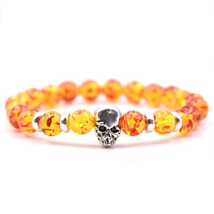 LAVA STONE SKULL BRACELETS