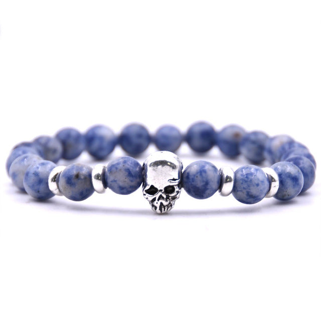 LAVA STONE SKULL BRACELETS