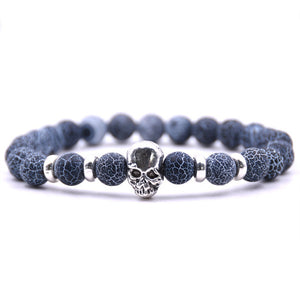 LAVA STONE SKULL BRACELETS