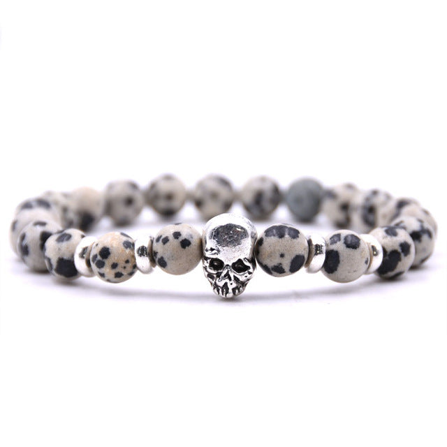 LAVA STONE SKULL BRACELETS