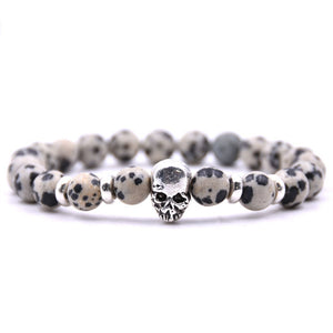 LAVA STONE SKULL BRACELETS