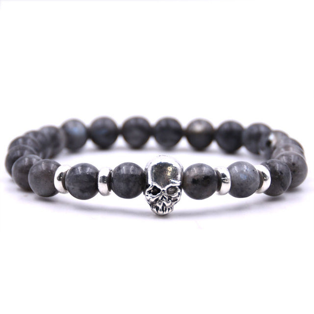 LAVA STONE SKULL BRACELETS
