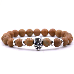 LAVA STONE SKULL BRACELETS