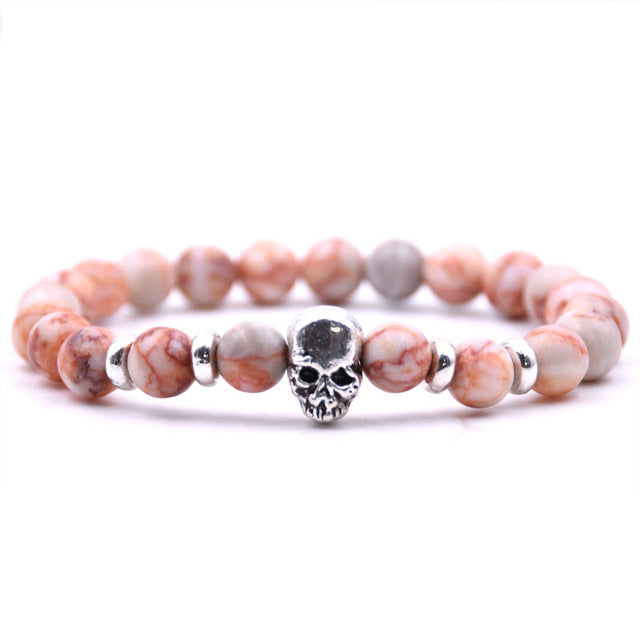 LAVA STONE SKULL BRACELETS