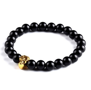Beaded Skull Bracelet