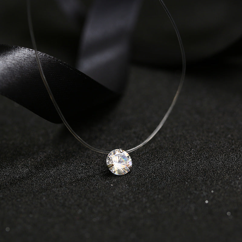 DAZZLING 9 COLORS DIAMOND LOOK NECKLACE