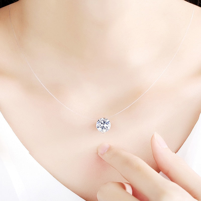 DAZZLING 9 COLORS DIAMOND LOOK NECKLACE