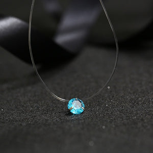 DAZZLING 9 COLORS DIAMOND LOOK NECKLACE