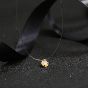 DAZZLING 9 COLORS DIAMOND LOOK NECKLACE