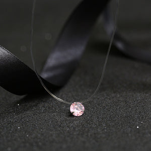 DAZZLING 9 COLORS DIAMOND LOOK NECKLACE