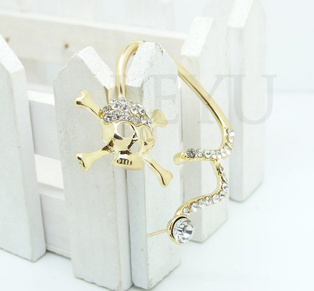 1PCS Skull Ear Cuff Earrings