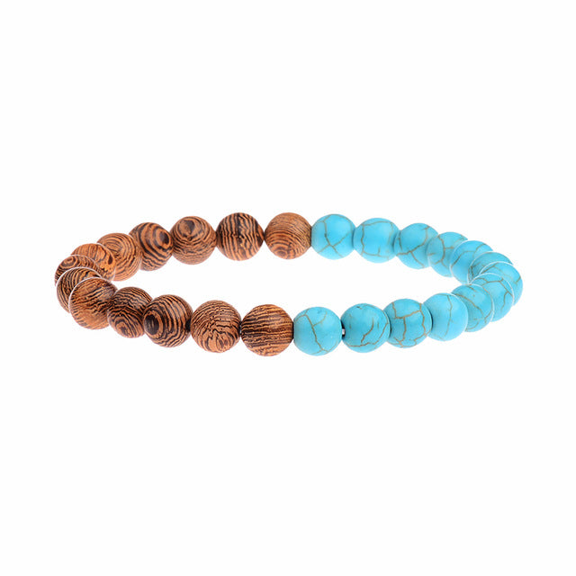 Natural Wooded Bead Bracelets