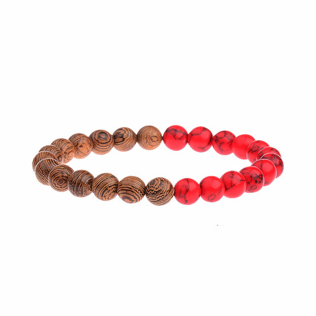 Natural Wooded Bead Bracelets