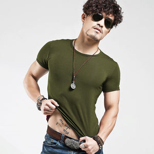 MEN'S SEXY V-NECK FITNESS T-SHIRTS (2PCS)