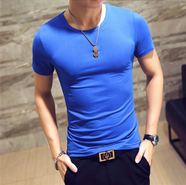 MEN'S SEXY V-NECK FITNESS T-SHIRTS (2PCS)