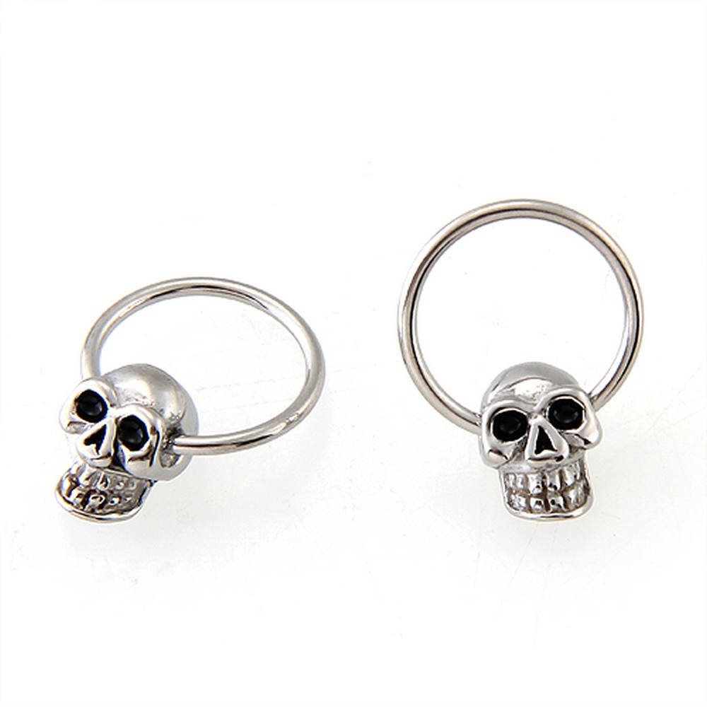 ROCK STYLE STAINLESS STEEL SKELETON EARRINGS