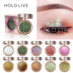 HOLD LIVE 10Colors Sunset City Eyeshadow Palette 2018 New Pigment Shine Gold Green Pigment Glitter Eye Shadow Pallete Makeup Set