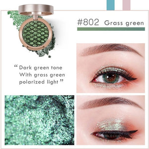 HOLD LIVE 10Colors Sunset City Eyeshadow Palette 2018 New Pigment Shine Gold Green Pigment Glitter Eye Shadow Pallete Makeup Set